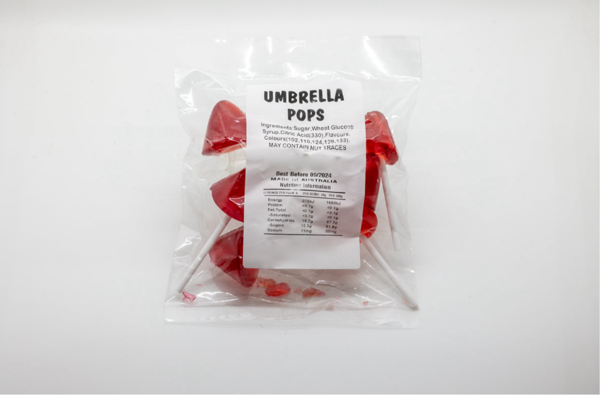 Umbrella Lolly Pops 200g