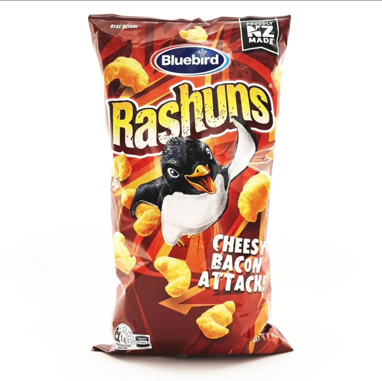 Bluebird Rashuns Cheese & Bacon 150g