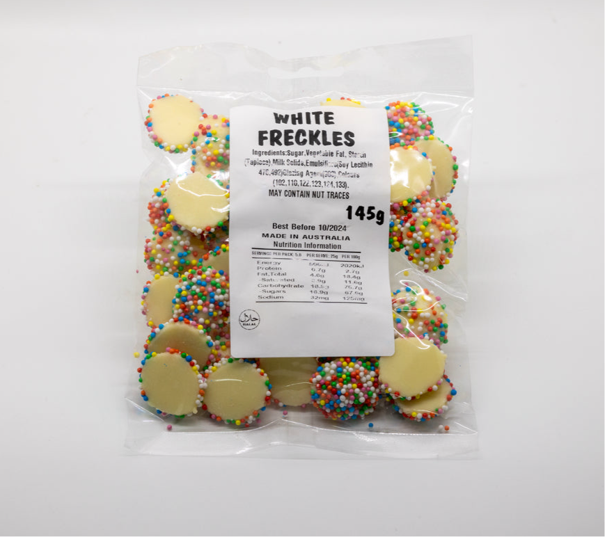 White Chocolate Freckles 145g
