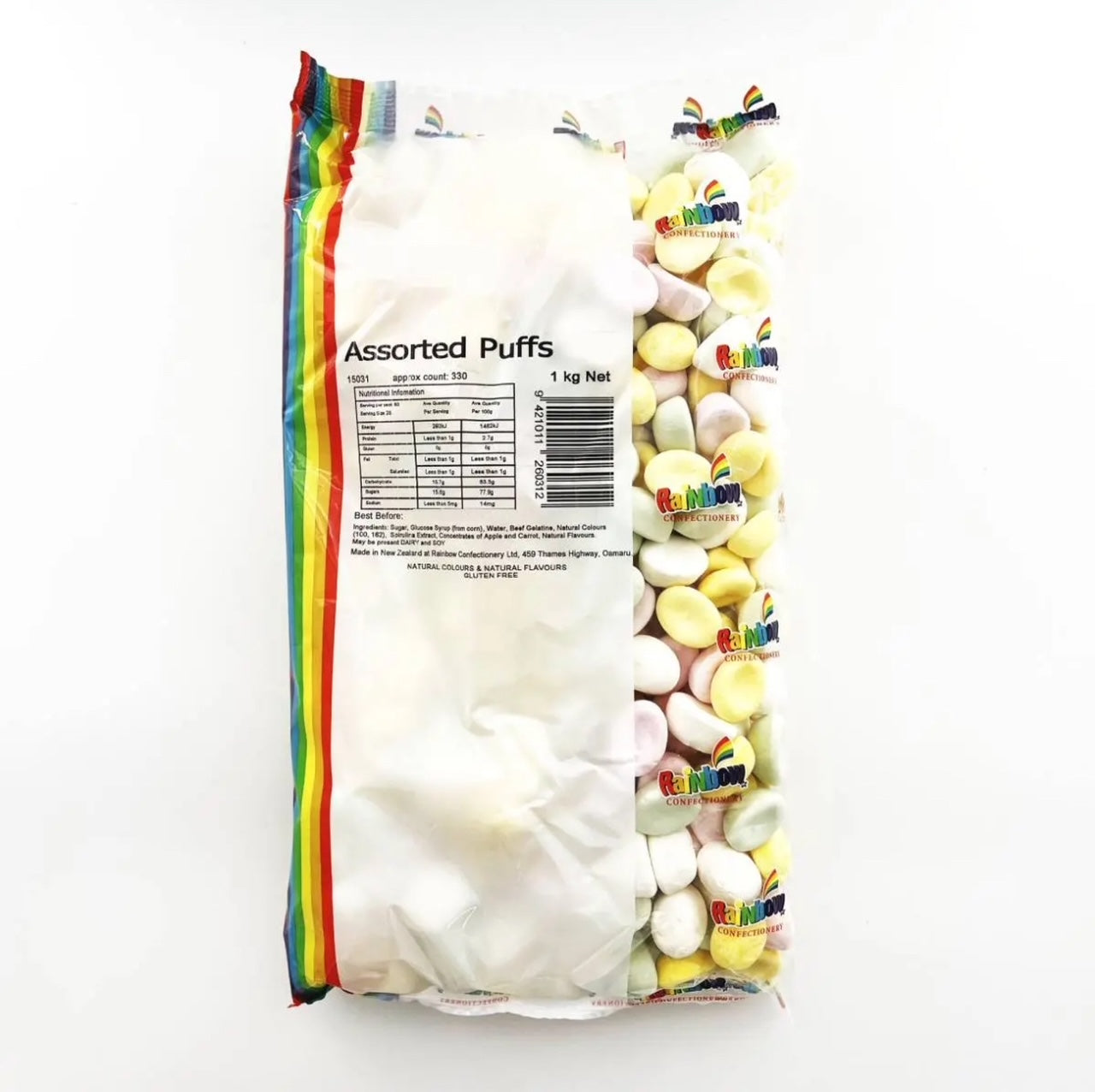 Rainbow Assorted Puffs