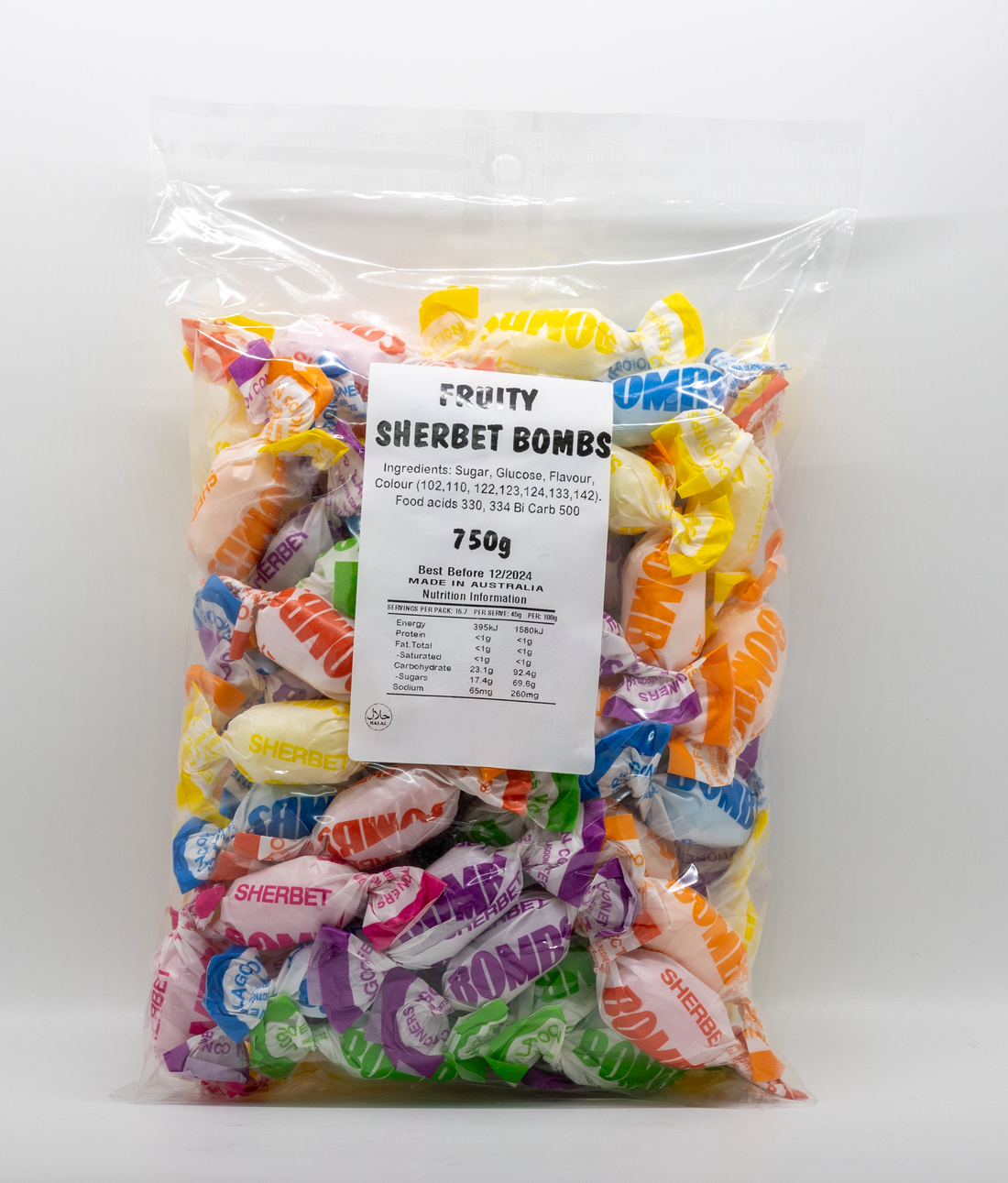 Fruit Sherbet bombs, Nerds, TNT, Sour, 
